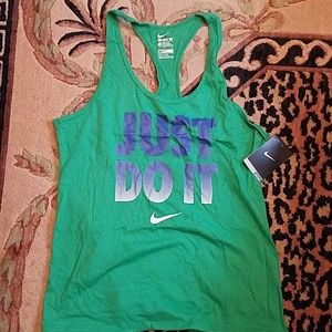 NWT Nike Just Do It cotton Dri Fit tank top